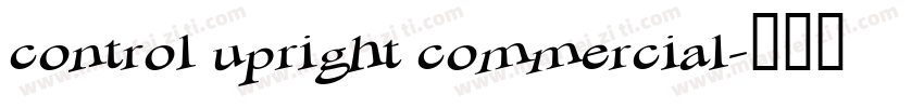 control upright commercial字体转换